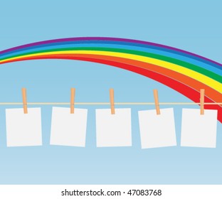 Blank notes on the rope