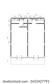 Plano de Chão de Escritório em Branco. Layouts para Recepção, Espaços de Trabalho, Sala de Reunião e Instalações. 13º