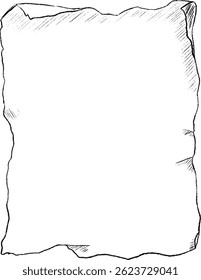 Blank Old Paper Scroll for Design and Background Usage