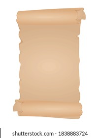 Blank old paper template, empty space for text, vector