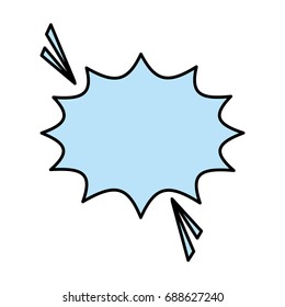 blank onomatopoeia bubble icon image 