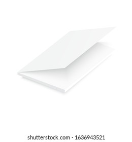Blank opened magazine cover template. Vector.