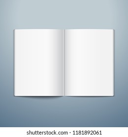 a 4 format book vector mockup open stock vector royalty free open booklet