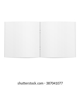 Blank opened square Magazine Template