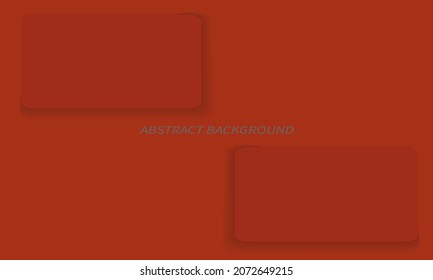 blank orange background with shadows for two cards on top left and bottom right