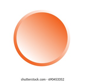 Blank orange web buttons for website or app