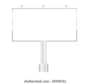 Blank outdoor billboard