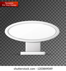 Blank Outdoor Billboard with Place for Message