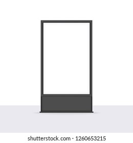 Banner em branco para caixa de luz externa