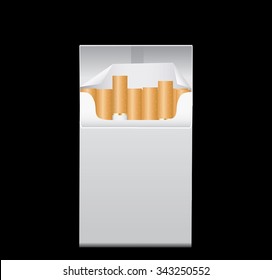 Blank Pack Package Box of Cigarettes 