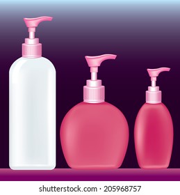 Blank packaging - bottles, cosmetics 