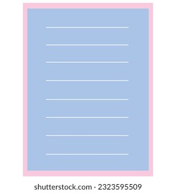 Blank Page Blue Vector Illustration