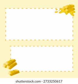 blank page frame or background template designed for writing notes and financial or investment materials.