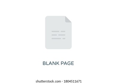 
Blank Page icon in vector. Logotype