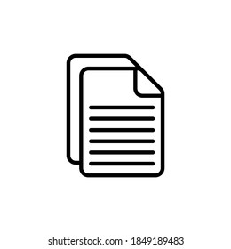 Blank Page icon in vector. Logotype