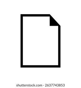 Blank page isolated icon graphic vector