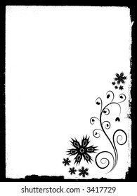 blank page with spring flowers