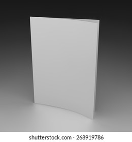 Plantilla de página en blanco para diseño de diseño. Ilustración vectorial 3d. A4 en blanco.
