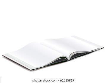 Blank pages spread