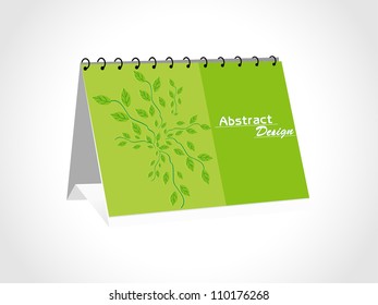 Blank paper 3d desk calendar