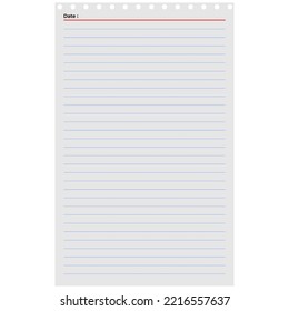  Blank paper. Back to school. Sheet