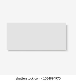 Blank of paper banners with shadow. Vector