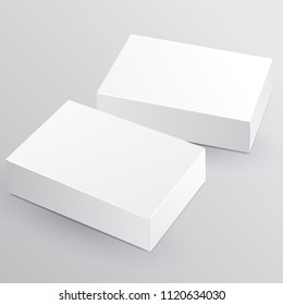 Blank Paper Box Template : Vector Illustration