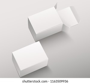 Blank Paper Box Template : Vector Illustration