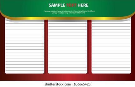 Blank paper for business,Vector