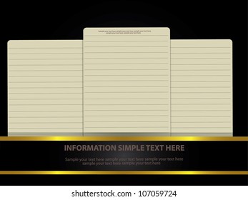 Blank paper for business,Vector