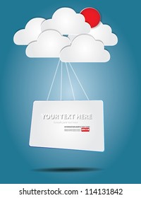 Blank paper card for text,Abstract,Vector