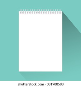 Blank paper, paper design, blank form - vector illustration