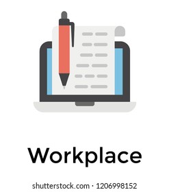 Blank paper document on monitor display presenting online docs concept 
