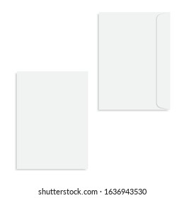 Blank paper envelopes for your design. Vector.
