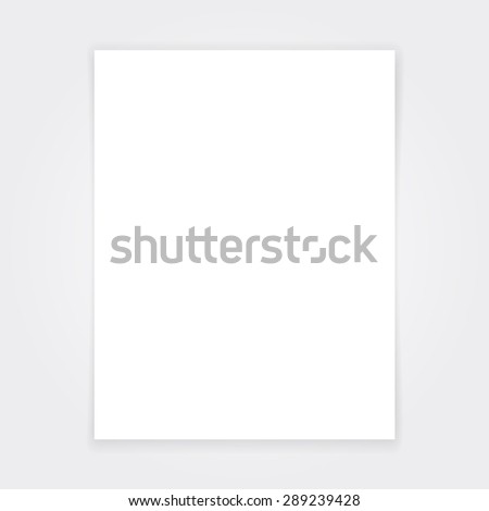 blank paper flyer mock format a 4 stock vector royalty free