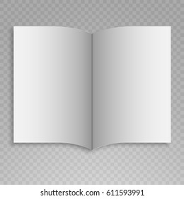 Blank paper folder. 3d illustration on transparent background