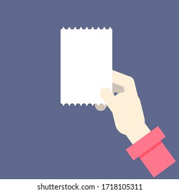 Identificador de papel en blanco para diversos negocios de recepción
