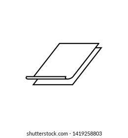 Blank Paper Icon Vector Out Line   Illustration - Vector
