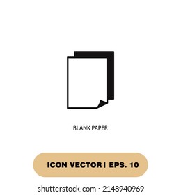 blank paper icons  symbol vector elements for infographic web