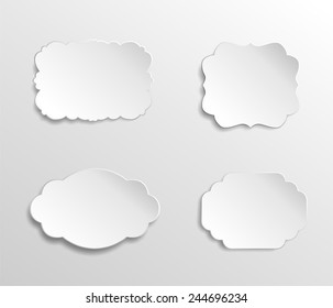 Blank paper labels