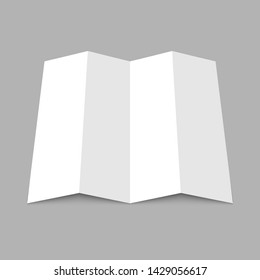 Blank paper map template. Abstract City Map