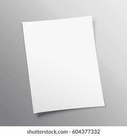 Blank Paper Mockup Vector Design