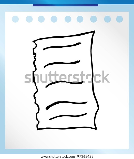 Blank Paper Note Preview Your Design Stock Vector (Royalty Free ...