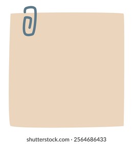 Blank paper notes, sticker notepads illustration
