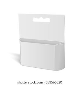 blank paper package isolated on white background