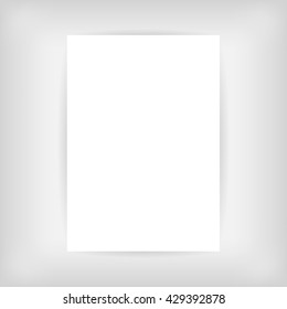 Blank Paper Poster Template Blank Page Stock Vector (Royalty Free)  429392878 | Shutterstock