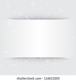 Blank paper with shadow
