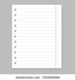 Blank Paper Sheet Empty Space Message Stock Vector (Royalty Free ...