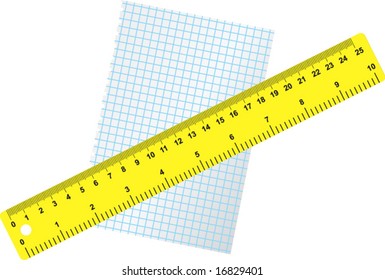 blank paper sheet ruler stock vector royalty free 16829401