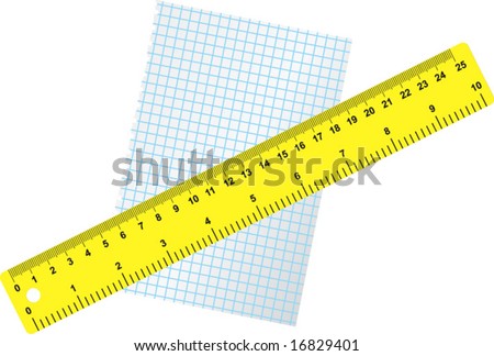 Blank Paper Sheet Ruler Stock Vector (Royalty Free) 16829401 - Shutterstock